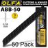 OLFA Blades Black X-sharp 50 Per Pack Ultra Sharp 9mm